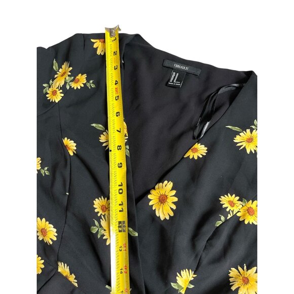 Forever 21 Floral Knee-Length Dress Women’s Casual Spring/Summer Dress Size Medi - Picture 10 of 11